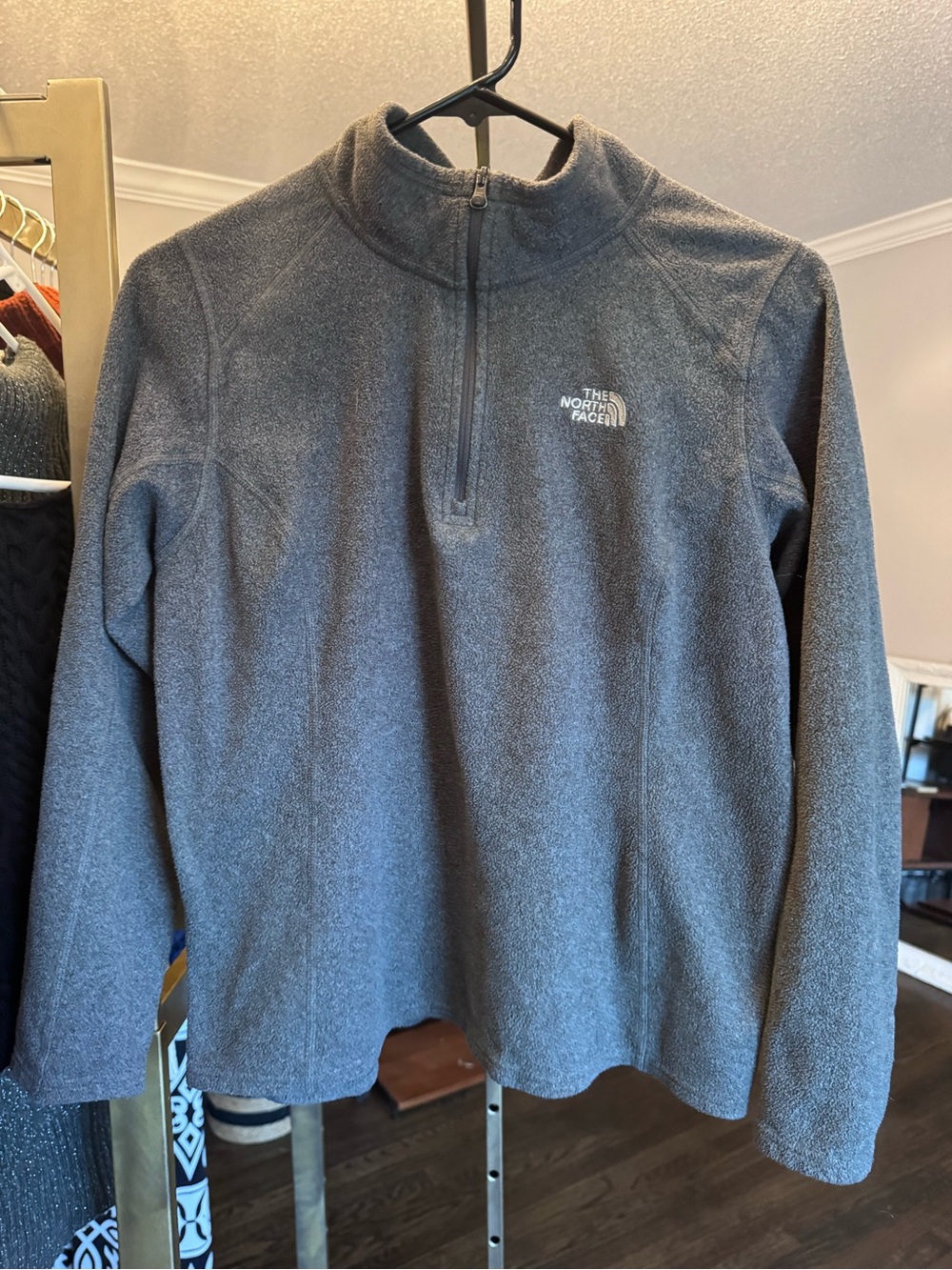 The North Face Men's Dark Gray Half-Zip Fleece Pullover